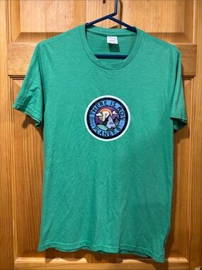 Green Graphic Crewneck T-Shirt - Eco Message
